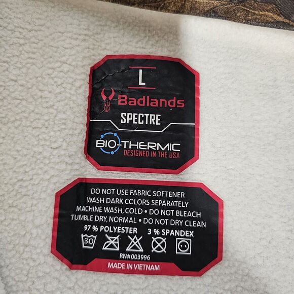 Badlands Impact Realtree Camo Bio Thermic Spectre Hunting Jacket Large - Picture 3 of 7